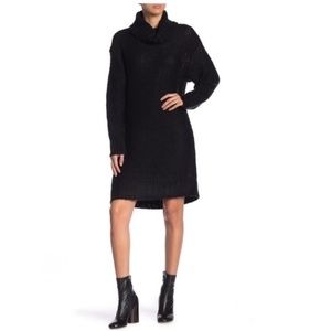 Solutions Turtleneck Knit Sweater Dress